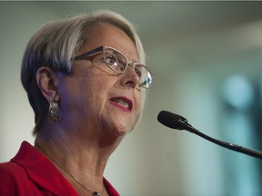 Minister of Mental Health and Addictions Judy Darcy was in Vancouver on Friday to make an announcement about actions to tackle the overdose crisis.