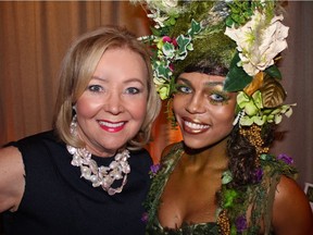 Beautiful B.C. was the theme of this year's B.C. Children's Hospital Foundation's Crystal Ball and society mainstay Diane Norton — a five-time gala chair — mugged with model Simone Malamura at the event.