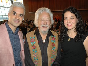Breakfast TV's Riaz Meghji welcomed environmental champions David Suzuki and his daughter Severn Cullis-Suzuki to the Giving Hearts Awards Luncheon earlier this month. The 20th anniversary of National Philanthropy Day in Vancouver culminated with the 11th annual Giving Hearts Awards, sponsored by Scotiabank.