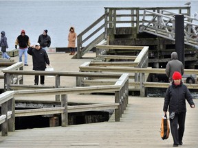 Vancouver's aging wooden Jericho Beach Pier. A park board report recommends replacing it with a $16 million steel and concrete structure with more amenities.