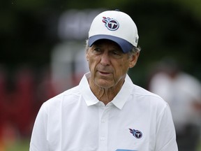 Tennessee Titans defensive coordinator Dick LeBeau, pictured during a team minicamp in June 2017 in Nashville, Tenn.
