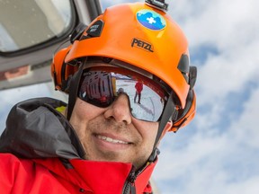 NORTH VANCOUVER, B.C.: DEC. 5, 2017 – Jay Piggot, pictured working in the field, died Tuesday, Dec. 5, 2017 following a prolonged battle with cancer. Piggot was a member of the North Shore rescue's helicopter flight rescue team.