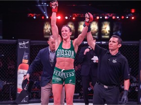 FILE PHOTO: Port Moody's Julia Budd, pictured in 2017, has retained her featherweight title in her latest Bellator bout in Oklahoma.