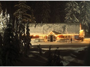 Hollyburn Lodge on Cypress Mountain is a great snowshoe destination.