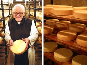 Brother Alberic is the Notre Dame Des Prairies monastery’s sole full-time cheesemaker.