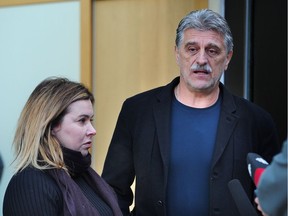 Clara and Mitch Gordic react after the sentencing of Arvin Golic for the killing of their son, Luka Gordic at BC Supreme Court in Vancouver, Dec. 5, 2017.