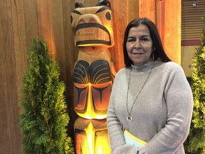 Johnna Sparrow of the Musqueam First Nation told her story about surviving breast cancer at the launch of B.C.'s new Indigenous cancer strategy.