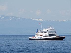 North Island Princess, built 1958 in Vancouver. From Jan. 22, smoking will be banned on B.C. Ferries, even outside.