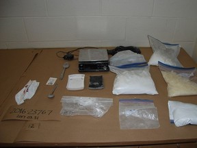 KAMLOOPS, B.C.: DEC. 11, 2017 – Kamloops RCMP have announced charges against three Red Scorpion associates in a drug trafficking probe that began in October 2016 and wrapped in March 2017. Brandon Chappell, Erwin Dagle, and Gregory Wilson are all charged in a Red Scorpion drug trafficking ring. [PNG Merlin Archive]