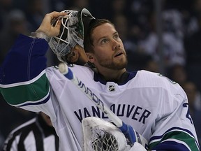 No matter who plays net for the Vancouver Canucks — Jacob Markstrom, pictured, or Anders Nilsson — the penalty kill stats are slipping because of goals allowed.