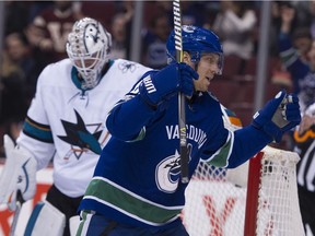 Markus Granlund  got a pep talk from coach Travis Green before the game. He promptly went out and scored twice in the first period.