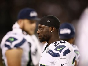 Seattle Seahawks cornerback Jeremy Lane on the sidelines during a pre-season game against the Oakland Raiders in Oakland, Calif., in September 2016.