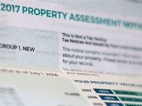 Relief is on the way for homeowners in British Columbia facing a jump in property taxes thanks to soaring home values. A copy of a homeowners 2017 Property Assessment Notice is pictured in Vancouver, B.C. Thursday, Dec. 5, 2017.