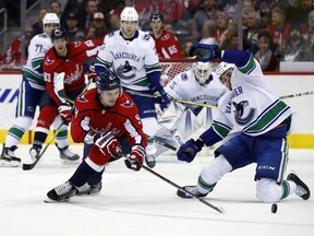 The Vancouver Canucks had some strong moments Tuesday against the Washington Capitals, but still found a way to lose 3-1 in Washington, D.C.