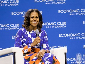 Michelle Obama spoke in Toronto in November