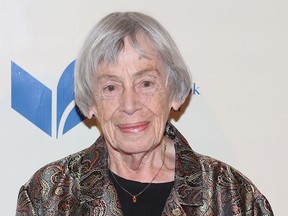 Author Ursula K. Le Guin at the 2014 National Book Awards in New York City. The science fiction and fantasy writer has died at the age of 88.