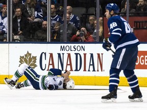 Canucks D Tanev lost six and a half teeth 