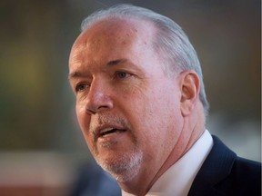 File photo: B.C. Premier John Horgan addressed a convention of truck loggers this week.