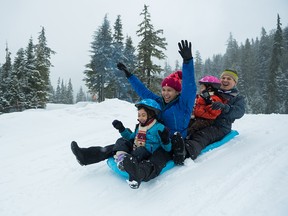 Family fun at the Whistler Olympic Park in the Callaghan.