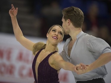 Sarah Arnold and Thomas Williams compete at the 2018 Canadian Tire National Skating Championships at the Thunderbird Sports Centre in Vancouver, BC Saturday, January 13, 2018.