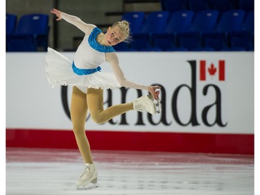 Vienna Harwood of B.C. / Yukon performs in Novice Women on January 9.