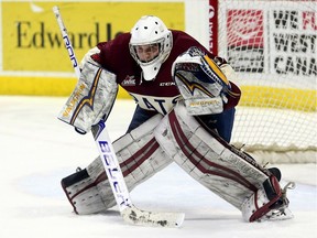 Ryan Kubic of the Regina Pats in action Jan. 28 against the visiting Swift Current Broncos.