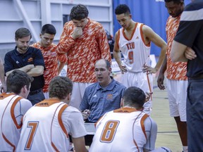 Kamloops men's basketball coach Scott Clark will be bringing his red-hot Thompson Rivers University WolfPack to Langley Events Centre this weekend for two games against the struggling Trinity Western Spartans.