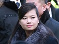 Hyon Song Wol, head of a North Korean art troupe, arrives at the Seoul Train Station in Seoul, South Korea, Sunday, Jan. 21, 2018.