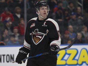 The Vancouver Giants' Tyler Benson (17) during first period WHL action against the Edmonton Oil Kings at Rogers Place in Edmonton Wednesday, Jan. 3, 2018.