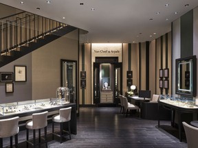 A look inside the new Van Cleef & Arpels boutique in Vancouver.