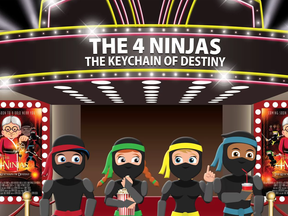 The Keychain of Destiny follows the experiences of four young ninjas who have been given the challenge of buying a used car.