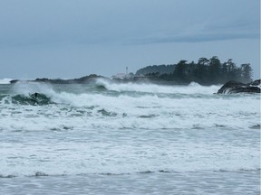 A winter storm is brewing in Tofino in this file photo.