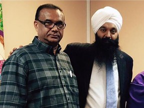 Jaspal Atwal, a Surrey businessman, who is a one-time member of the now-banned International Sikh Youth Federation with a conviction for a 1986 terror-related shooting in B.C. posing with Surrey Centre Liberal MP Randeep Sarai.