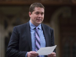 Conservative Leader Andrew Scheer rises in the House of Commons in Ottawa on Friday, May 6, 2016. Scheer says if his party forms government in 2019, they'll recognize Jerusalem as the capital of Israel.THE CANADIAN PRESS/Adrian Wyld