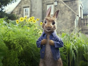 Peter Rabbit, voiced by James Corden, hits the big screens in Canada on Feb. 9, 2018.