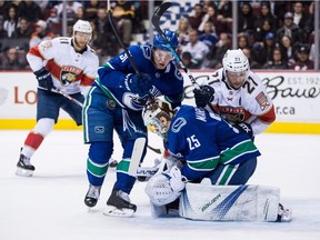 Jacob Markstrom had a rough night and was yanked after one period.