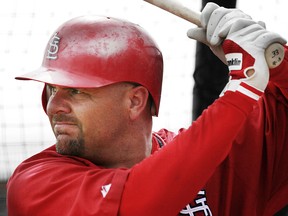 St. Louis Cardinals slugger Larry Walker of Canada at spring training camp in Jupiter, Fla. (Postmedia file photo)