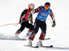 Canada's Brady Leman won gold in Olympic ski cross on Wednesday.