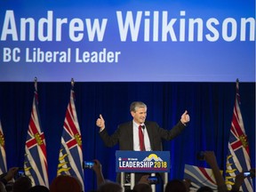 Andrew Wilkinson was elected leader of the B.C. Liberal Party at a convention in Vancouver on Feb. 3.