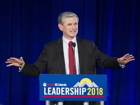 Andrew Wilkinson was elected leader at the BC Liberal party leadership convention, Vancouver, February 03 2018.