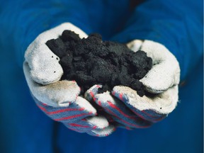 Bitumen from Alberta's oilsands is transported through pipelines by diluting it with lighter petroleum products.