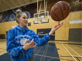 Emma Kramer hopes to lead Sullivan Heights Secondary to a provincial basketball championship, then follow her mother's footsteps to Simon Fraser University.