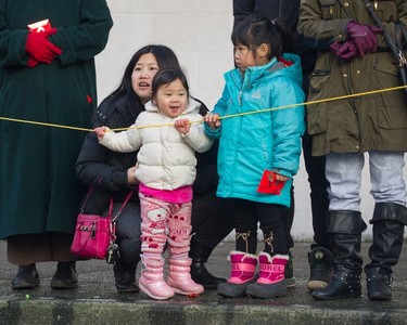 Thousands of people turned out for the Chinese Lunar New Year Parade, Year of the Dog, in Chinatown, Vancouver, BC,  February 18, 2018.