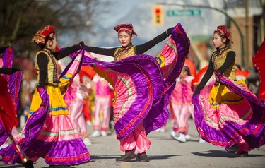 Thousands of people turned out for the Chinese Lunar New Year Parade, Year of the Dog, in Chinatown, Vancouver, BC,  February 18, 2018.