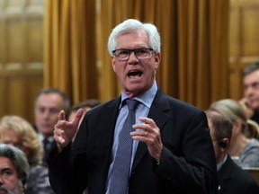 Federal Natural Resources Minister Jim Carr responds to a question during question period in the House of Commons on Parliament Hill in Ottawa on Feb. 2, 2018.