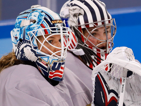 The U.S. women's hockey team is apparently mulling changes to its goalies' masks over concerns that the colourful red, white and blue design, which features the iconic statue.