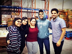 Ismaili Muslim youth volunteer at the Surrey Food Bank.