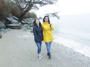 Sandra Medeiros, left, and Melissa Oei star in a new production of Daniel MacIvor's 2006 play A Beautiful View at Kitsilano Neighbourhood House March 16-25.