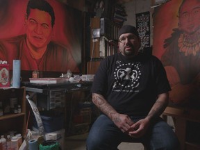 Salmon Arm tattoo artist Dion Kaszas uses traditional Indigenous tattooing methods in his work.
