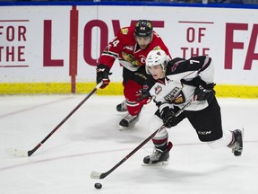 Vancouver Giants sniper Ty Ronning extended his team-record goals total to 61 in Friday night's loss.